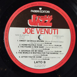 Винтажная виниловая пластинка LP Joe Venuti (Italy 1979)