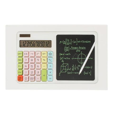 Калькулятор настольный с доской для записей, 5 цветов микс. D-608B-3339