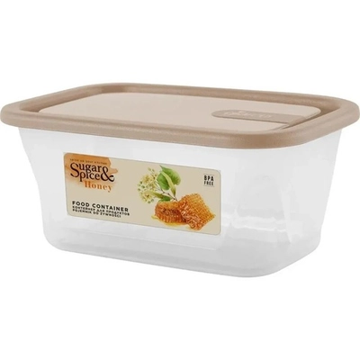 Контейнер для продуктов Sugar&Spice Honey 0,2л прямоугольный латте