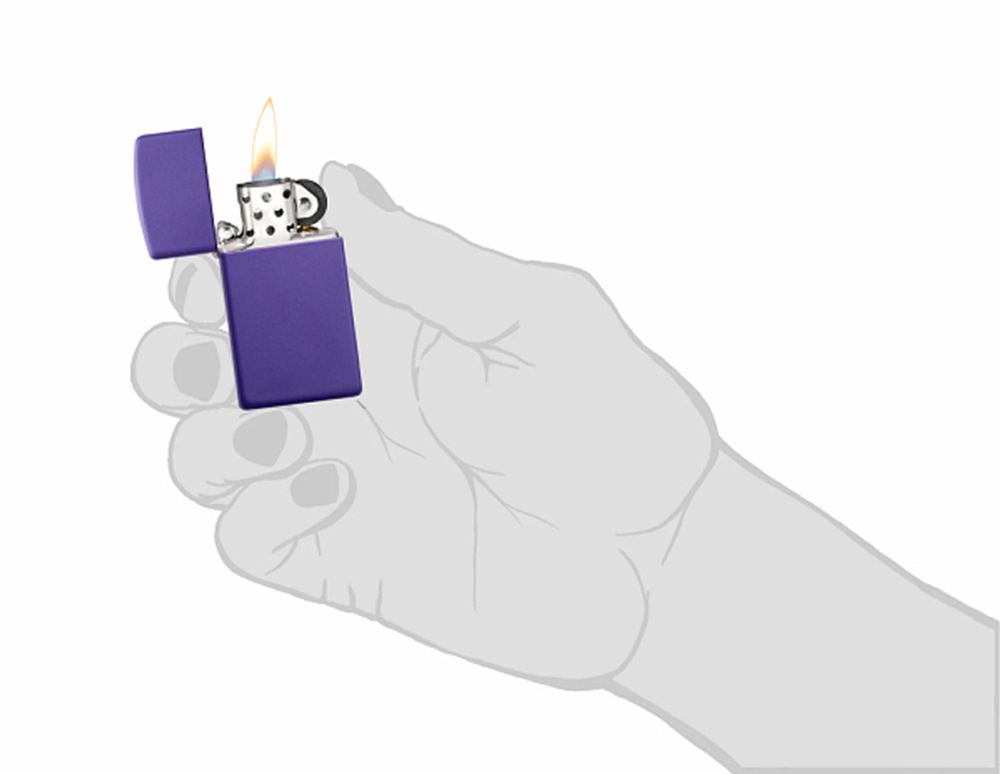 Зажигалка Slim® Purple Matte ZIPPO 1637