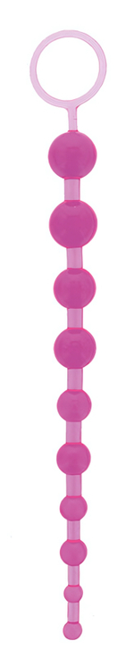 Фиолетовая анальная цепочка ORIENTAL JELLY BUTT BEADS 10.5 PURPLE - 26,7 см. (Цвет: фиолетовый)