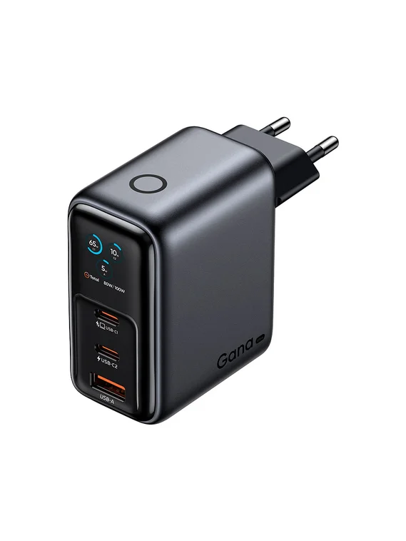 Сетевое зарядное устройство Mcdodo GaN Ultra 100W с дисплеем, 2 USB-C + USB-A, кабель в комплекте, черный