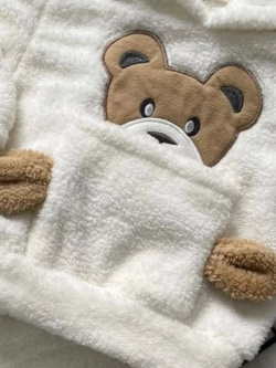Костюм детский теплый с начесом махровый с капюшоном