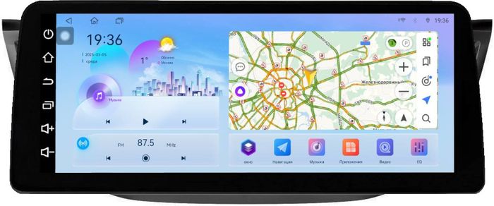 Магнитола для Honda CR-V 4 2012-2016 (большая рамка 10) - FarCar монитор 12.3" 2K QLED на Android 14, Быстрая, CarPlay, 4G SIM-слот