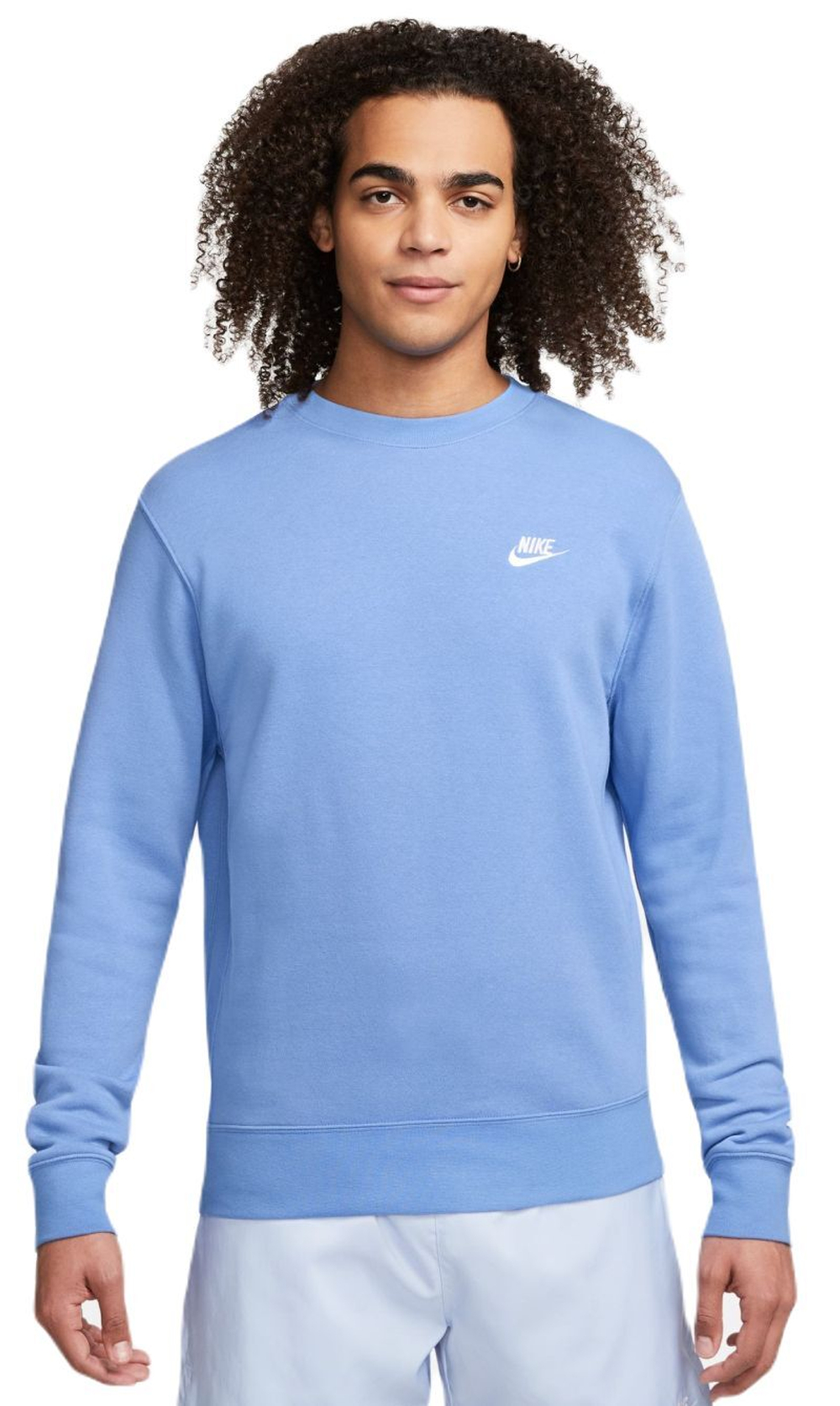 Мужская теннисная кофта Nike Swoosh Club Crew - polar/white