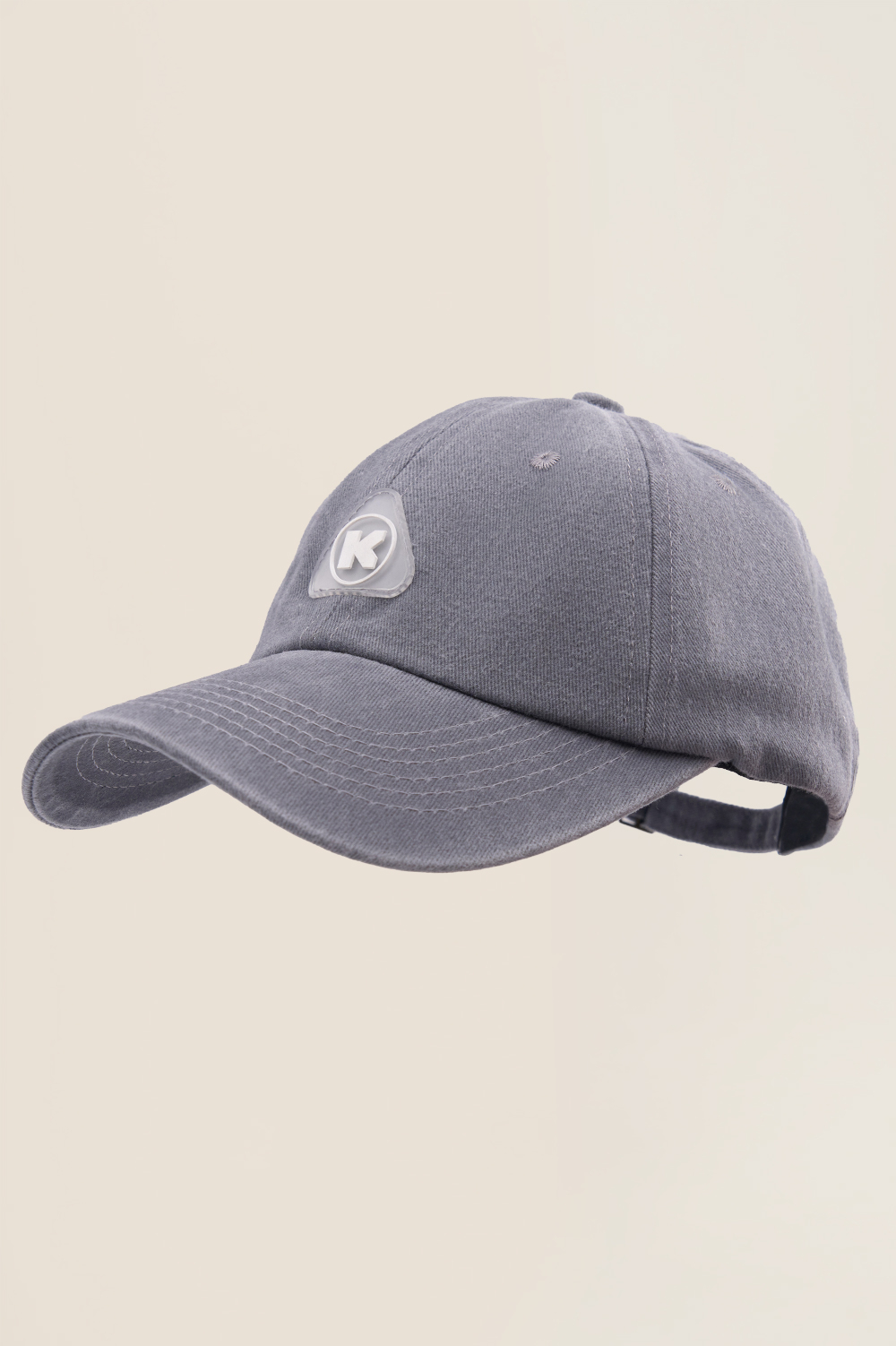 Кепка KUL'TURA "Logo K" Garment Dyed Светло-серый