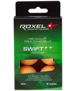 Мяч для настольного тенниса 2* Swift, оранжевый, 6 шт.