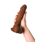 Коричневый фаллоимитатор-реалистик 21см ToyFa RealStick Elite Mulatto Mr Gomez 982102-1