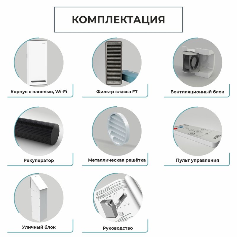 Компактный рекуператор воздуха VAKIO WINDOW SMART