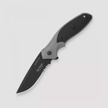 Складной нож CRKT Shenanigan Aluminum Combo Edge CR/K470KKS c клинком из стали AUS-8, рукоять алюминий