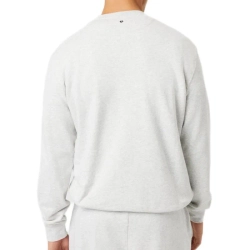 Мужская теннисная кофта Björn Borg Classic Print - ultra light grey melange