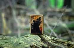 Зажигалка Zippo Grizzly Roar, латунь, золотистая, 38x13x57 мм