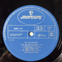 Винтажная виниловая пластинка LP Steve Miller Band Fly Like An Eagle (UK 1976)