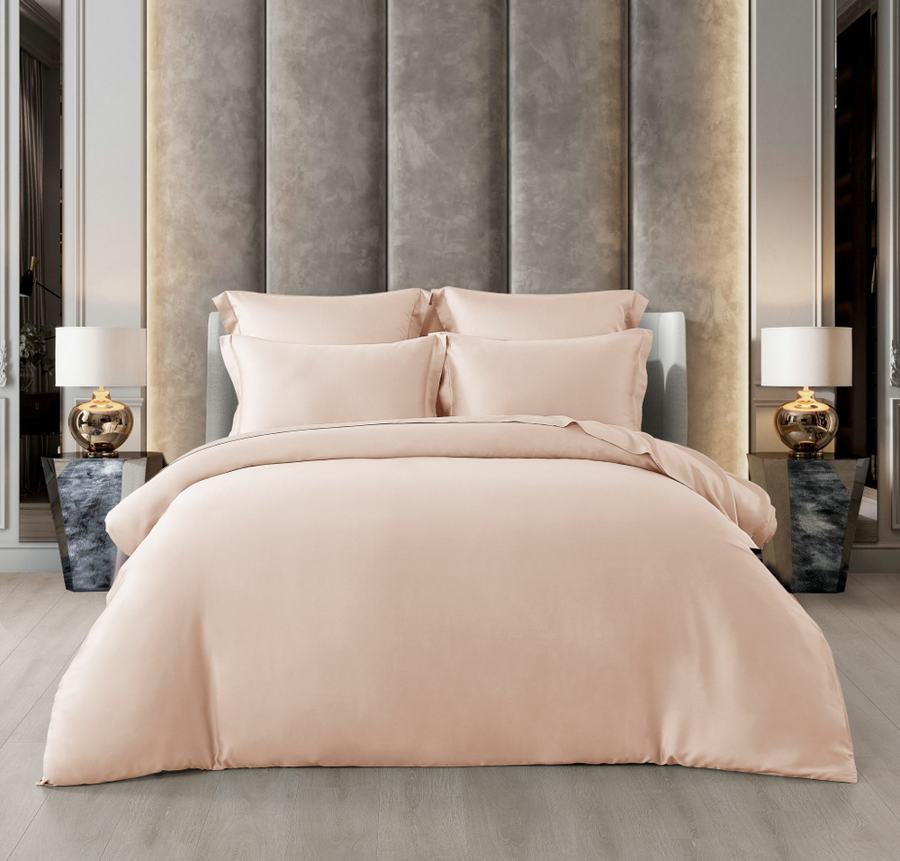 Постельное белье семейное Luxe Dream Sensa Ecru T1020F
