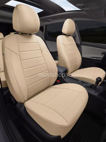 Авточехлы Volkswagen Tiguan II trendline (без столиков) (передние спинки одинаковые) c 17г.
