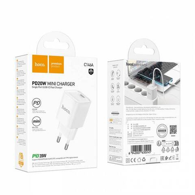 Зарядное устройство Hoco C146A PD20W (white)