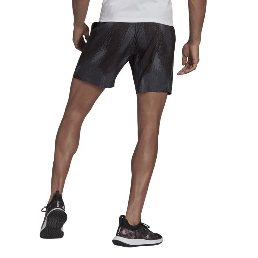 Мужские теннисные шорты Adidas Printed Short M - grey five