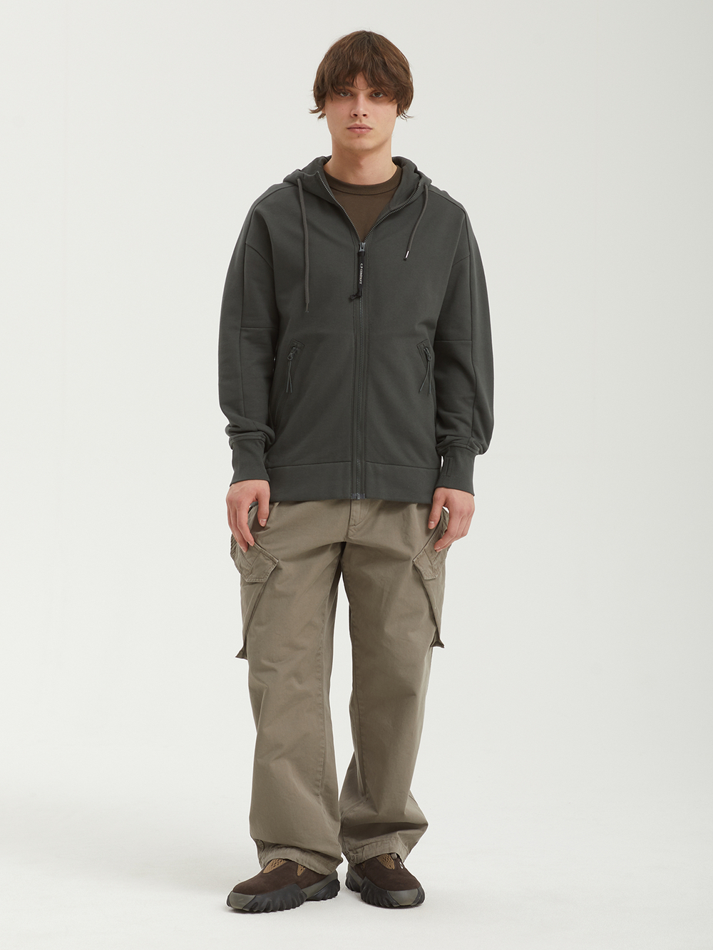 Мужская Толстовка In Diagonal Raised Fleece