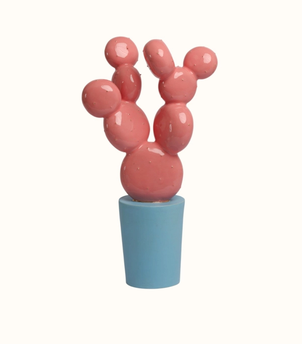 Кактус розовый, большой  | Velaskes ceramic