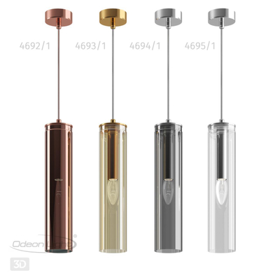 4695/1 PENDANT ODL20 000 хром/прозрачный Подвес E14 1*40W KLUM