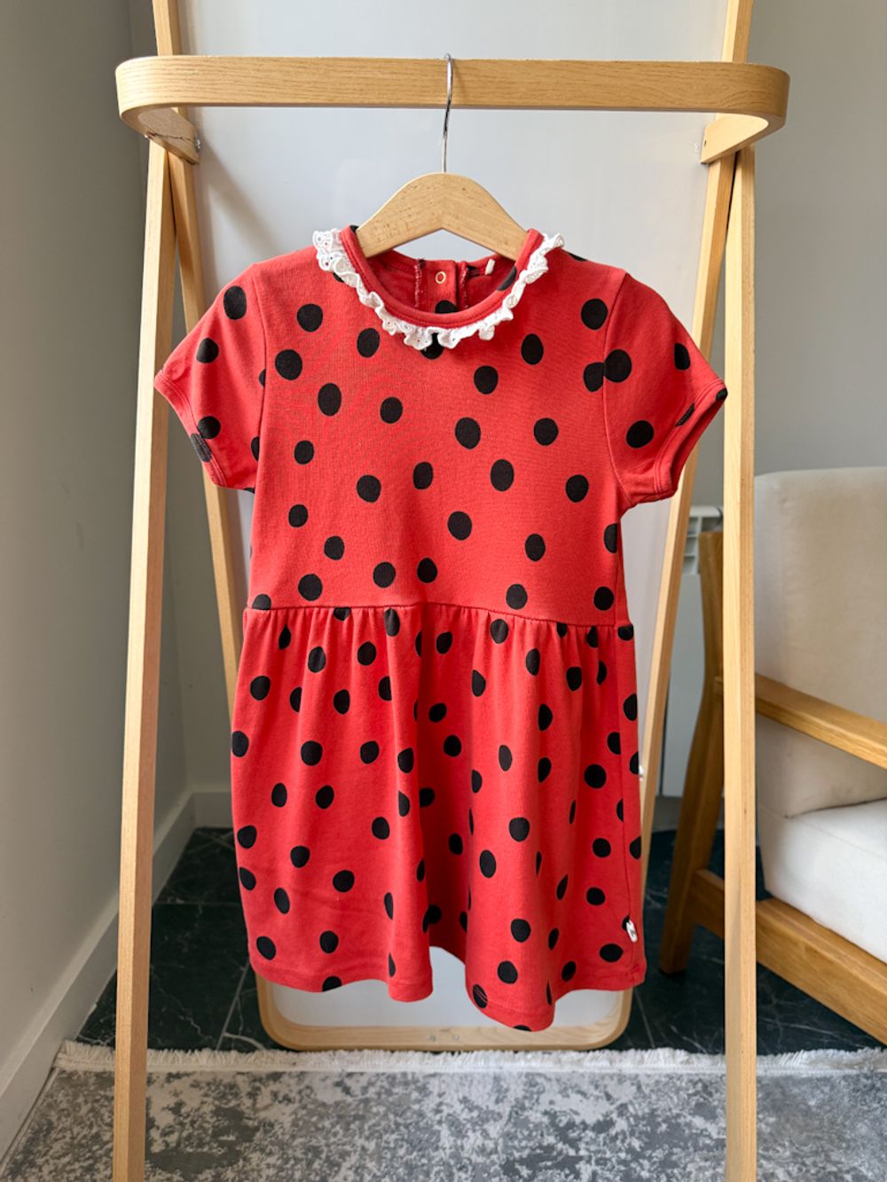 Хлопковое платье Mini Rodini, 98
