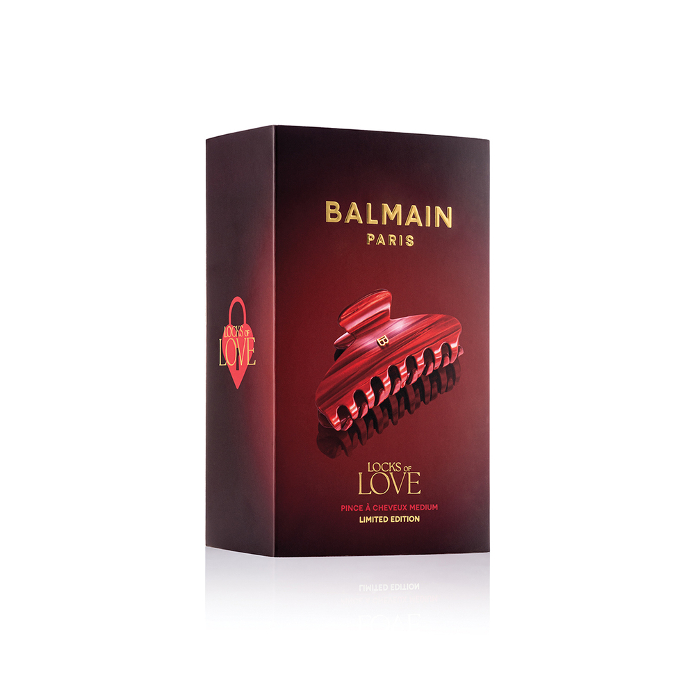Balmain Hair Couture Заколка-краб Страстный Алый размер М PINCE A CHEVEUX MEDIUM
