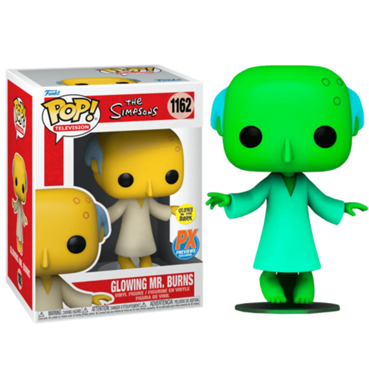 Funko POP! The Simpsons:  Glowing Mr. Burns (GW PX Exc) (1162)