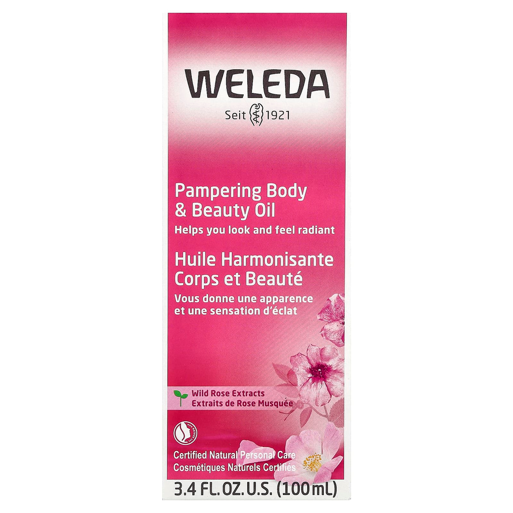 Weleda, смягчающее масло для тела и красоты, экстракты шиповника, 100 мл (3,4 жидк. унции)