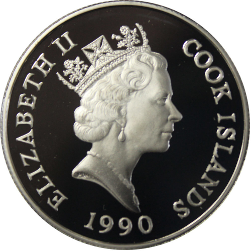 10 долларов. XXV Летние Олимпийские игры, Барселона 1992. Острова Кука. 1990 год. Proof