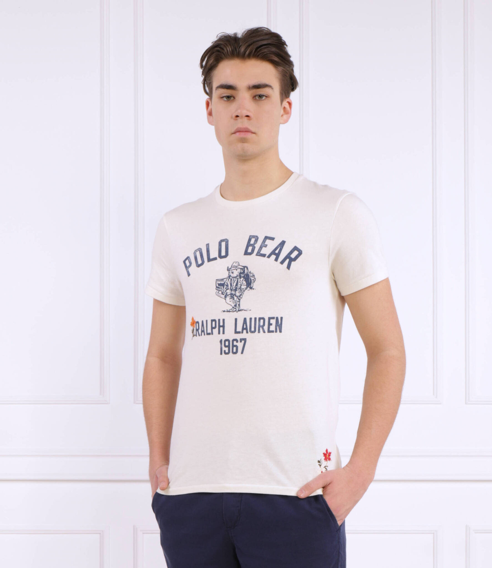 Футболка POLO RALPH LAUREN - кремовый(710900828)