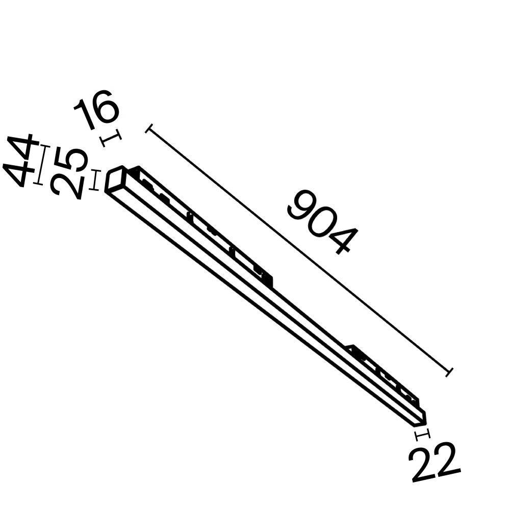 Трековый светильник Technical TR030-4-30WTW-DD2-B