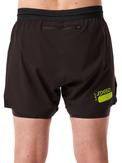ШОРТЫ МУЖСКИЕ SPEED AERO 5 ELEVATE 2IN1 SHORT | BLACK YELLOW