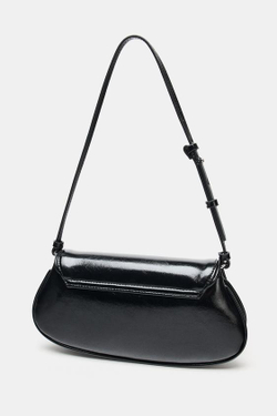 ZARA СУМКА ЧЕРЕЗ ПЛЕЧО С КЛАПАНОМ, ЧЕРНЫЙ