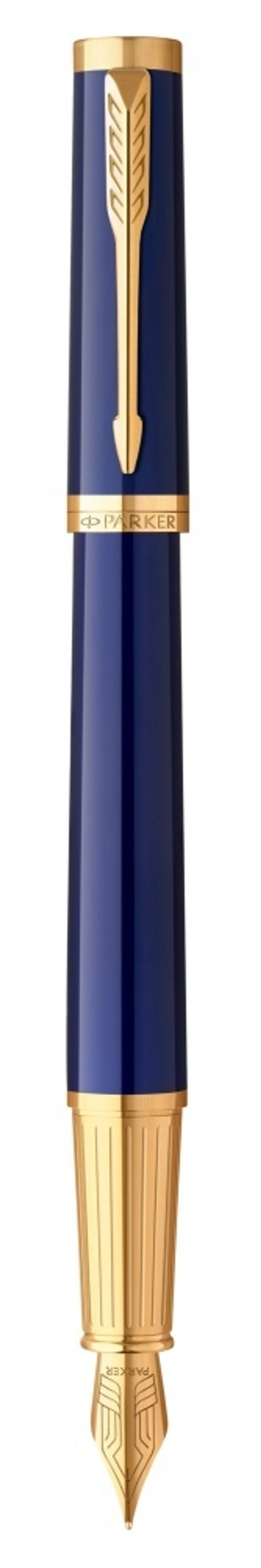 Перьевая ручка Parker "Ingenuity Blue GT" перо: F, цвет чернил: blue/black, в подарочной упаковке.