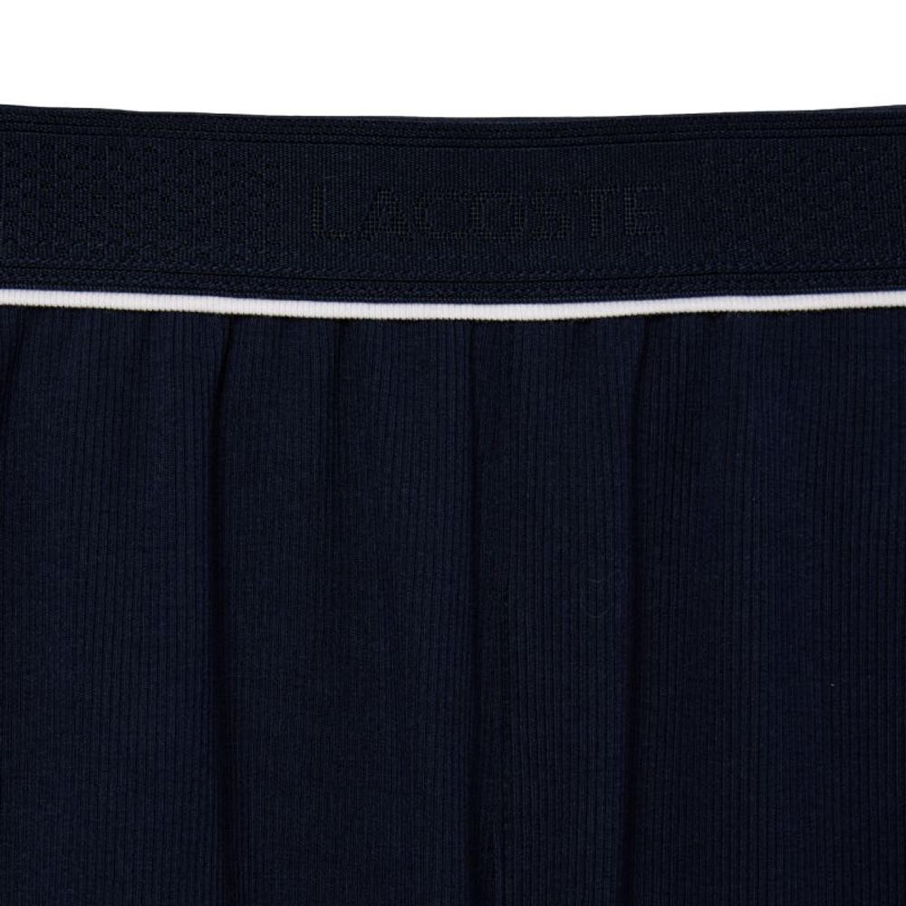 Женские теннисные шорты Lacoste Ribbed Cotton Pyjama Set