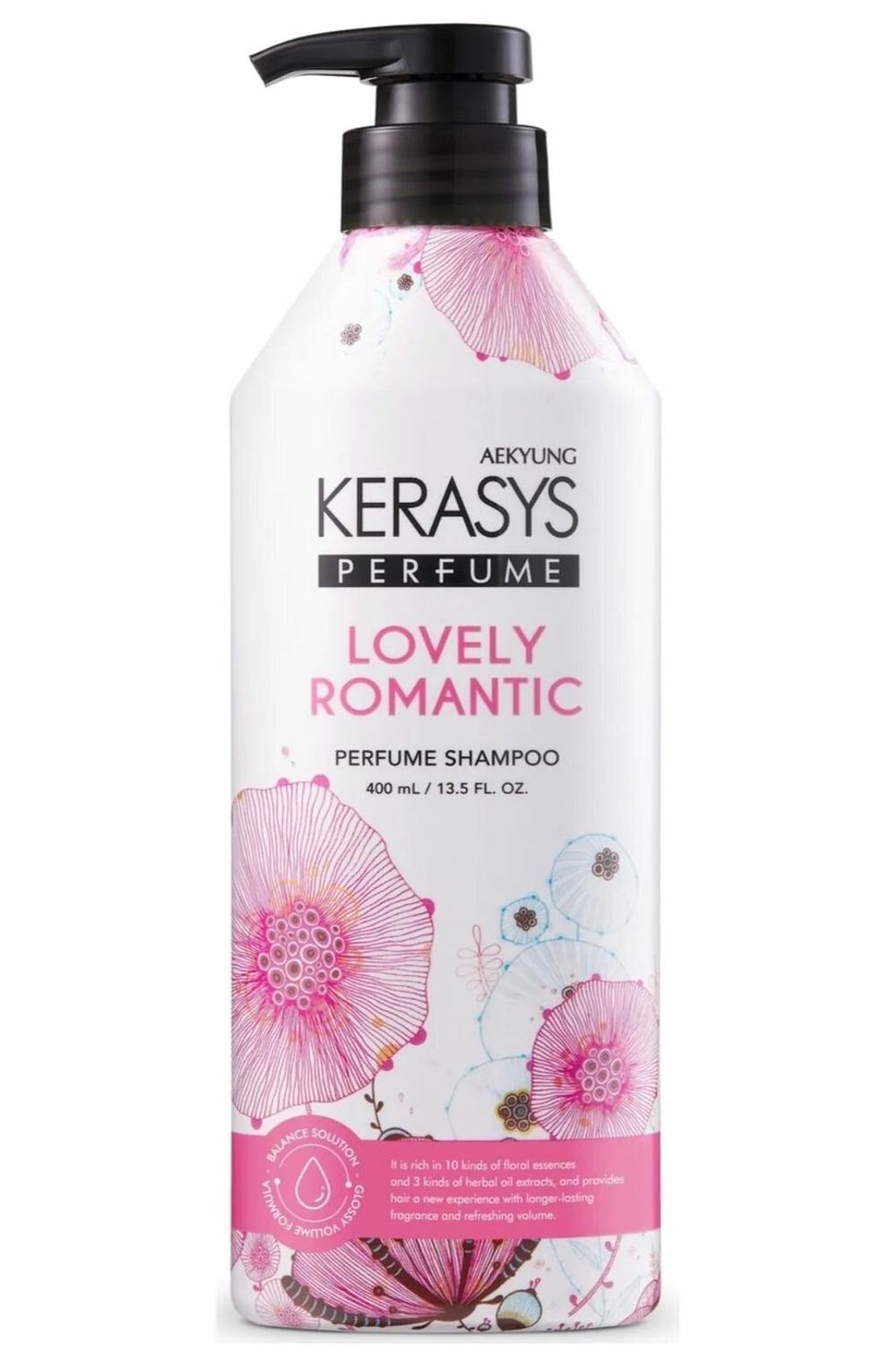 KeraSys Шампунь Парфюмир.линия РОМАНТИК д/волос 400мл с дозат.
