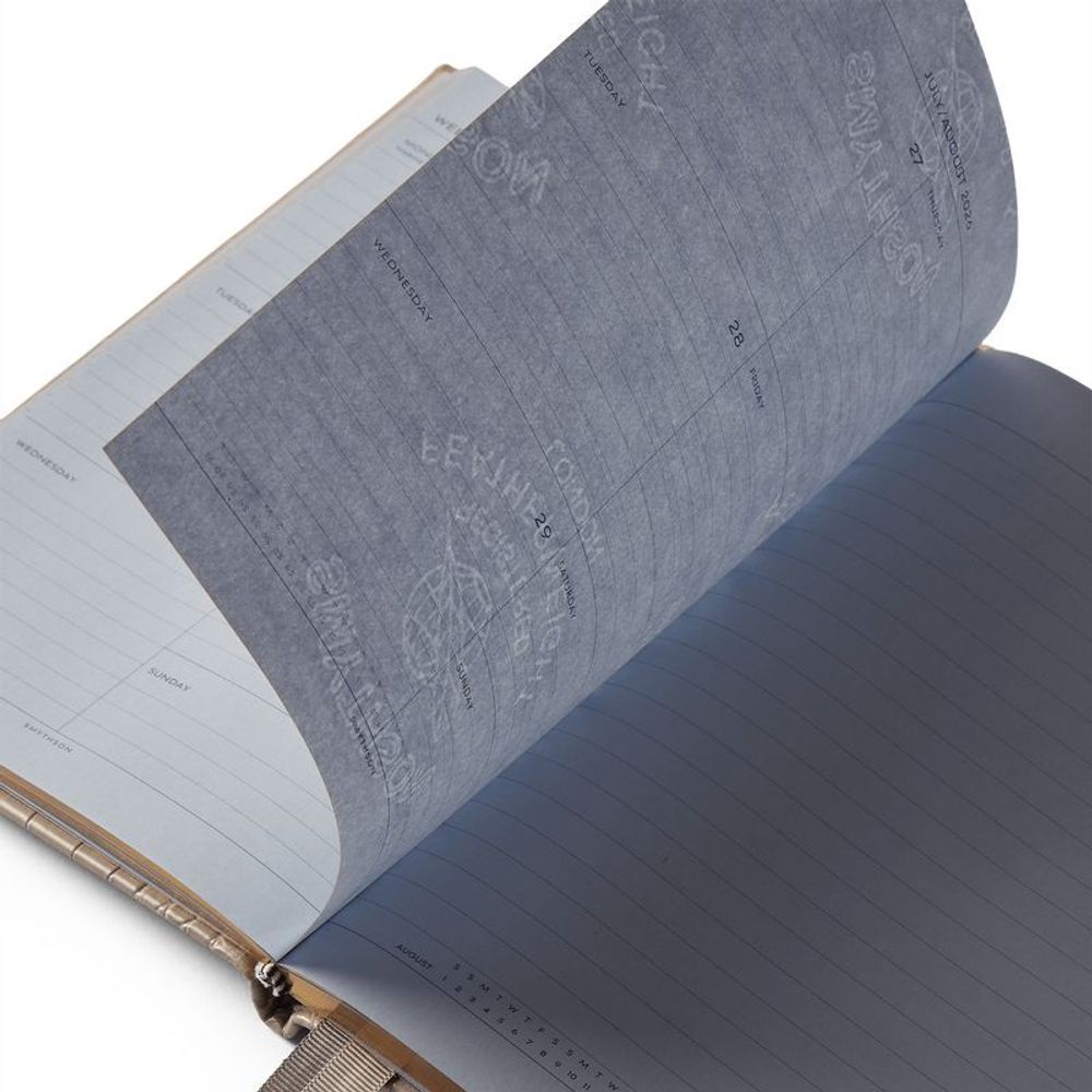 Smythson Ежедневник 22026 Soho Weekly Diary with Slide in Mara, Lilac