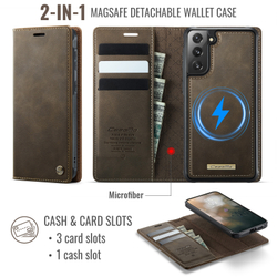 Чехол-кошелек CaseMe 2 in 1 MagSafe Samsung Galaxy S21 FE