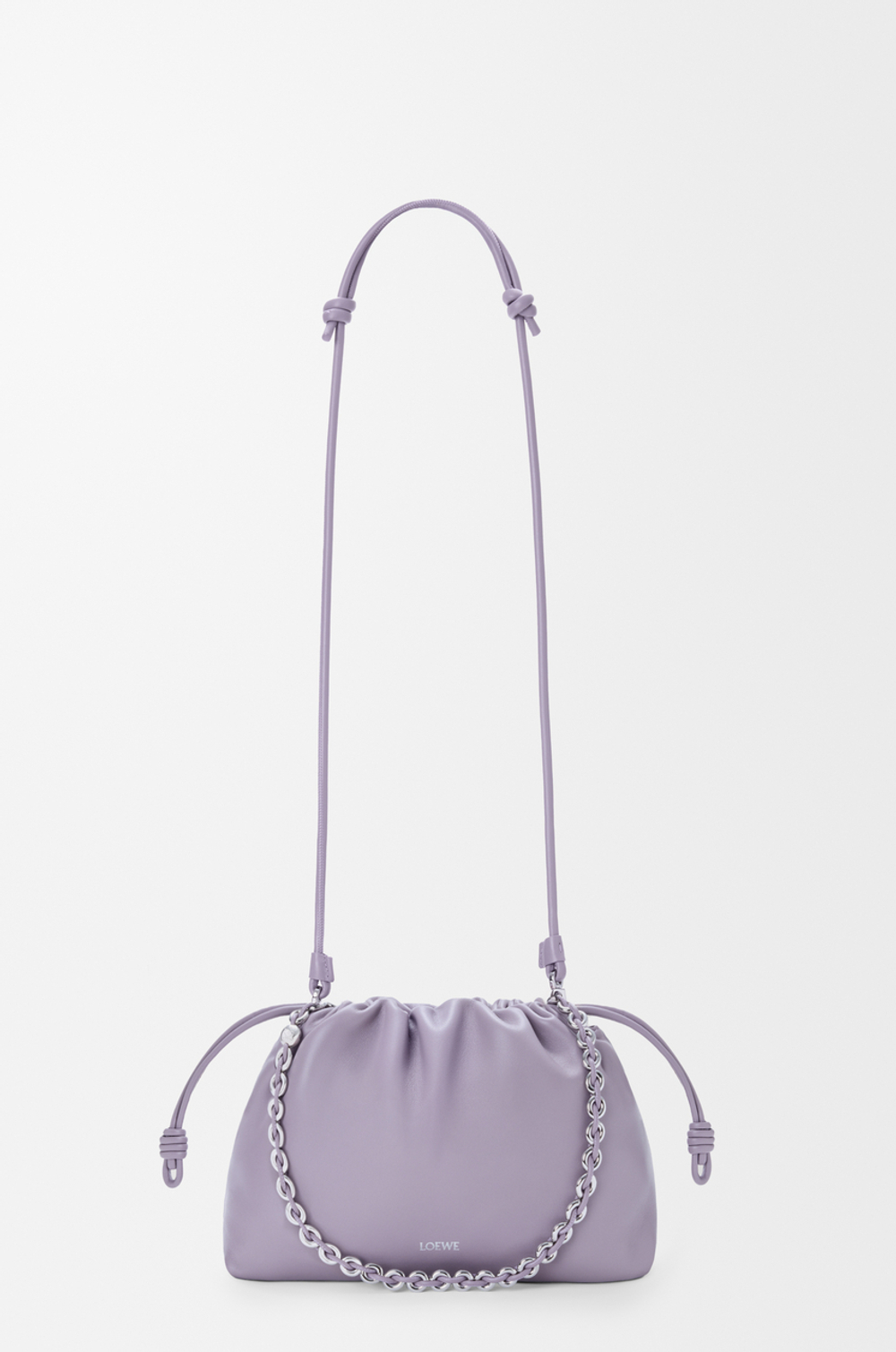 Loewe Сумка Flamenco среднего размера из мягкой кожи ягненка наппа, сиреневый