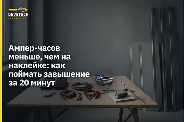 Ампер-часов меньше, чем на наклейке: как поймать завышение за 20 минут Ампер-часов меньше, чем на наклейке: как поймать завышение за 20 минут