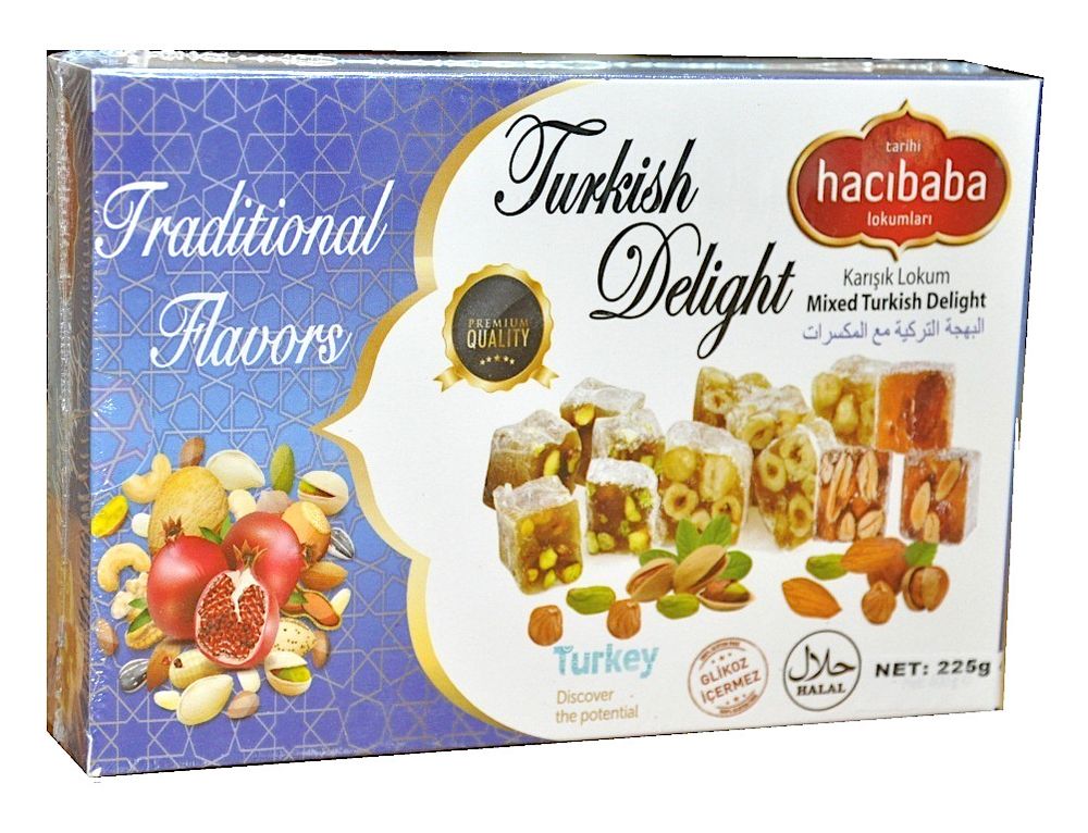 Рахат-лукум Hacibaba Микс орехов 225 г
