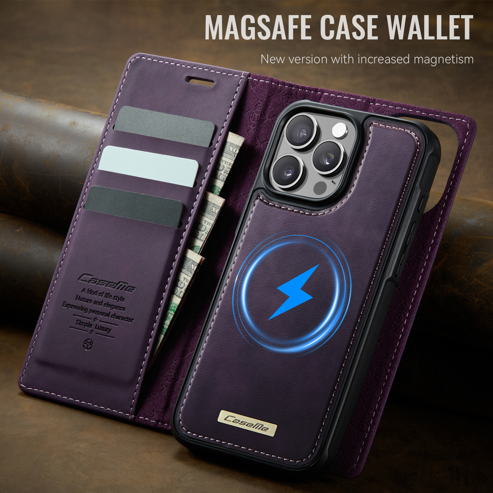 Чехол-кошелек CaseMe 2 in 1 MagSafe iPhone 16 Pro Max