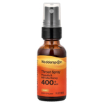 Wedderspoon, Спрей для горла с медом и прополисом Manuka, оригинальный мед, MGO 400+, 30 мл (1 жидк. унц.)
