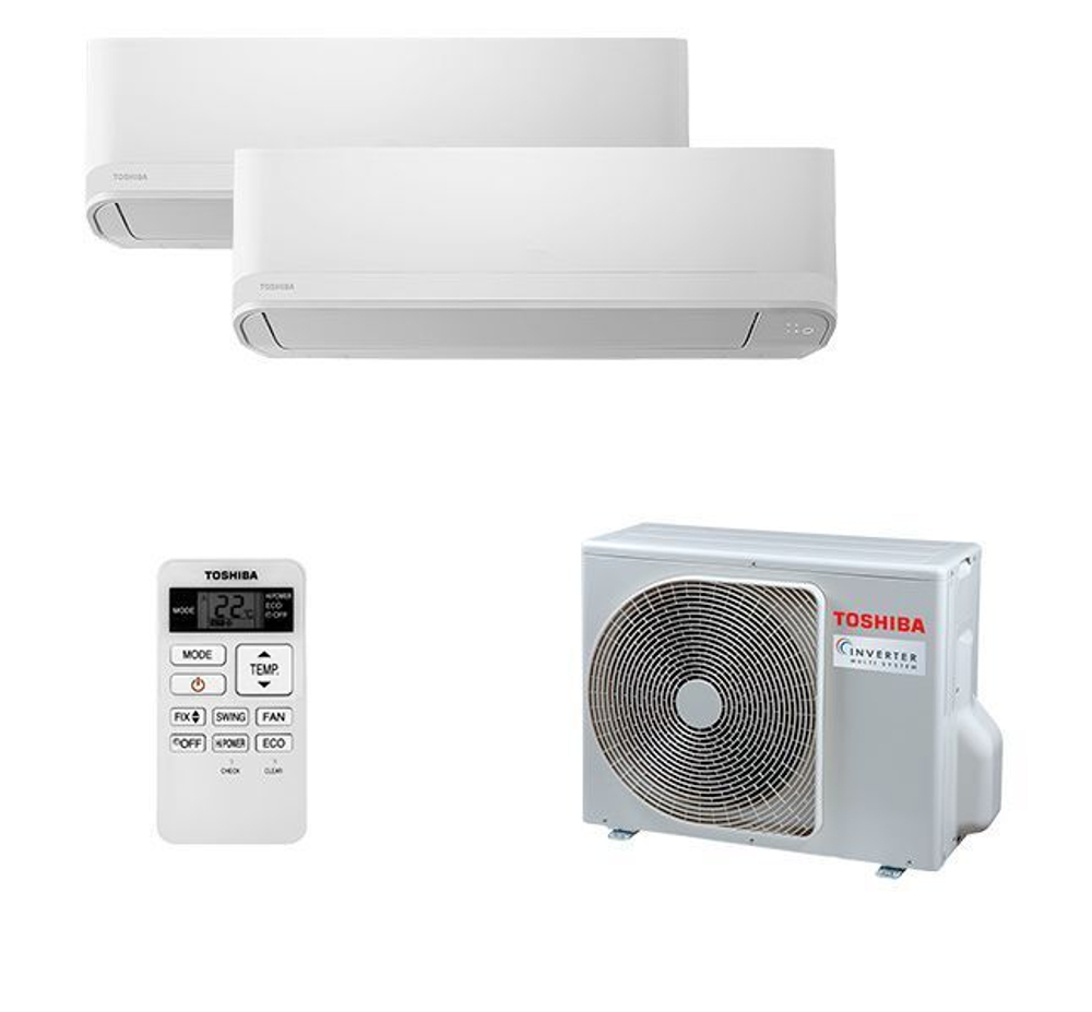 Мульти сплит-система Toshiba на 2 комнаты (15+15 кв.м.) SEIYA