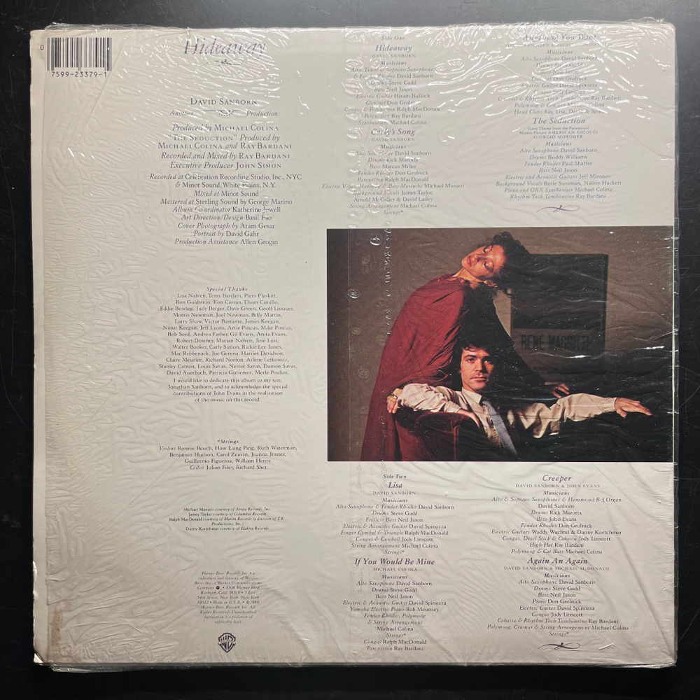 Виниловая пластинка David Sanborn - Hideaway LP