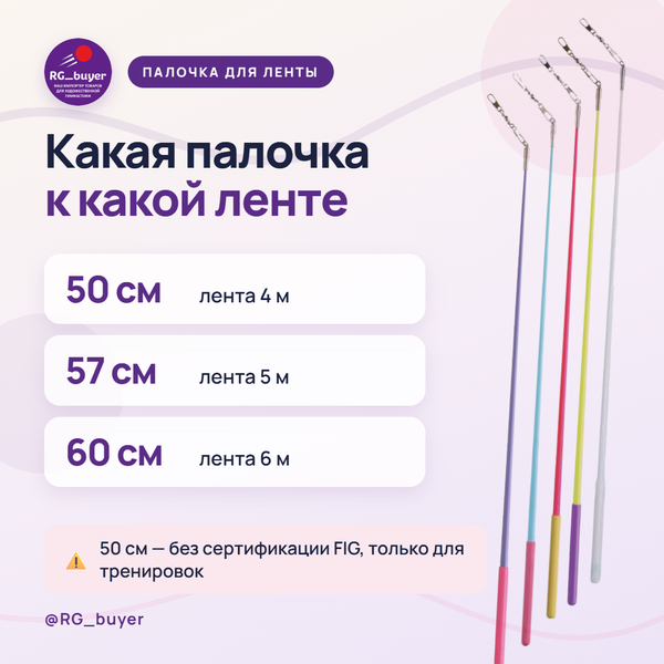 Как выбрать палочку для ленты: длина, нормы FIG и карабины Как выбрать палочку для ленты: длина, нормы FIG и карабины