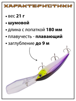 Воблер для троллинга Gold Miner 120F 21 г цвет #04