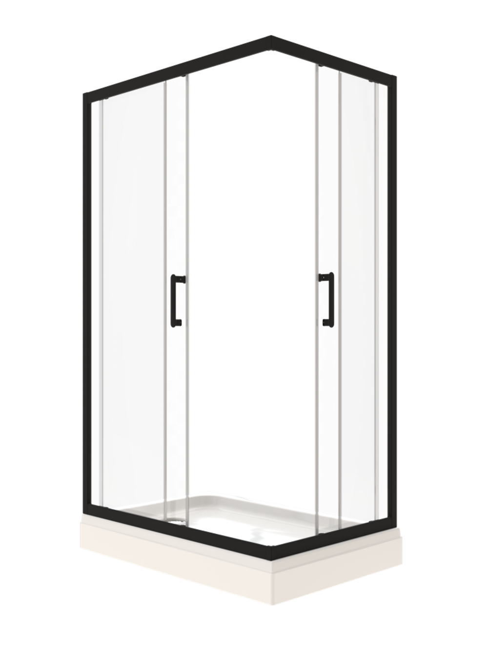 Душевое ограждение Triton Фикс-Блэк 120х90