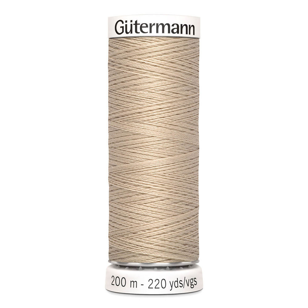 01 Нить Sew-All 100/200 м для всех материалов, 100% полиэстер Gutermann 748277 (198 св.кремово-розовый)