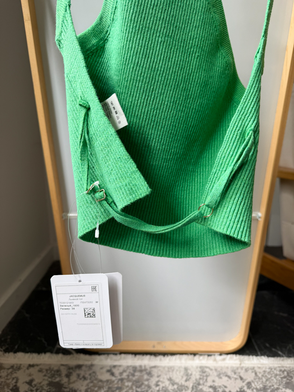 Новый льняной топ Jacquemus, S